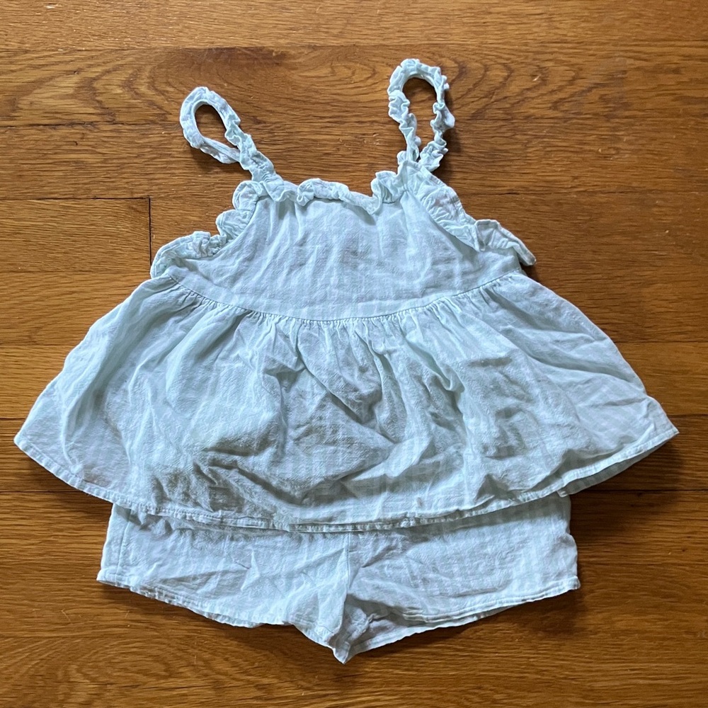 EUC Art Class 2 Piece Cotton Linen Shorts and Tank 3T